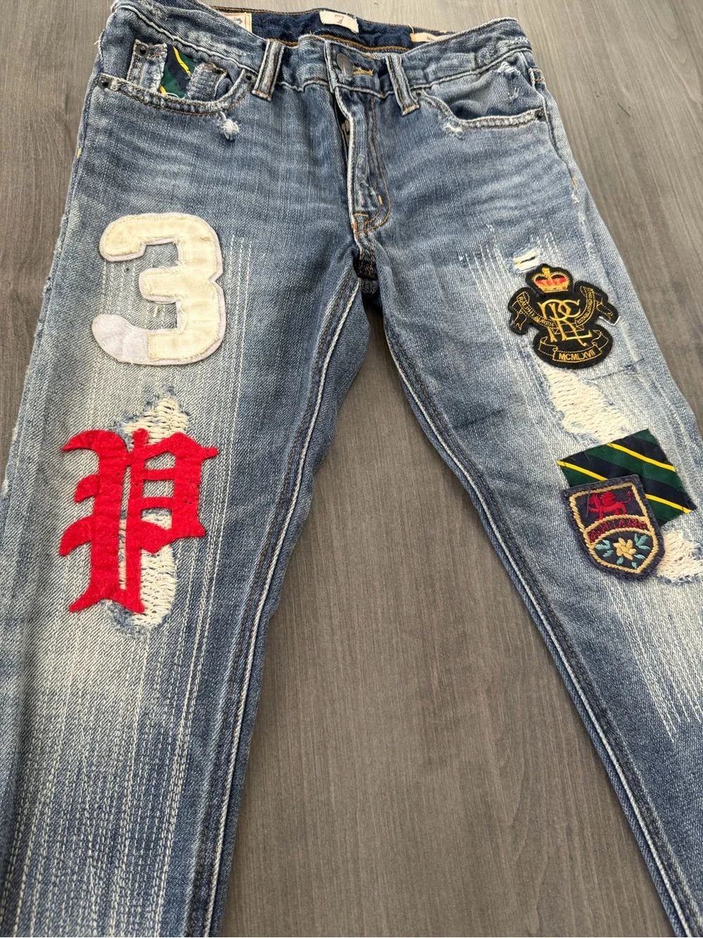 Polo Ralph Lauren Astor Slim Boyfriend Jeans girls size 7 NWOT $155
